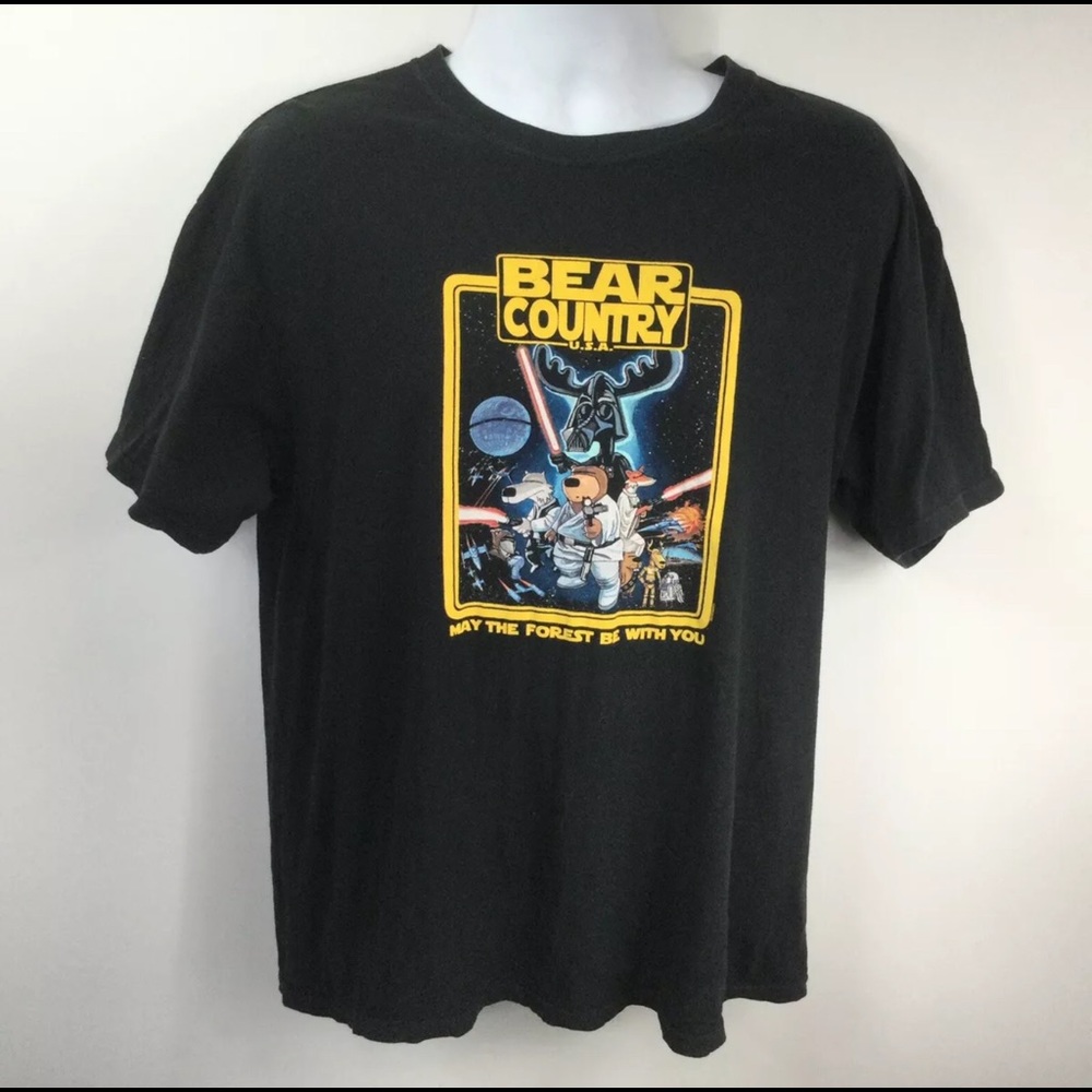 Duck Co. Bear Country May The Force Be With You Star Wars T Shirt Youth L